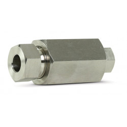 Straight Reducer Coupling, 1/4-in. Female to 9/16-in. Female